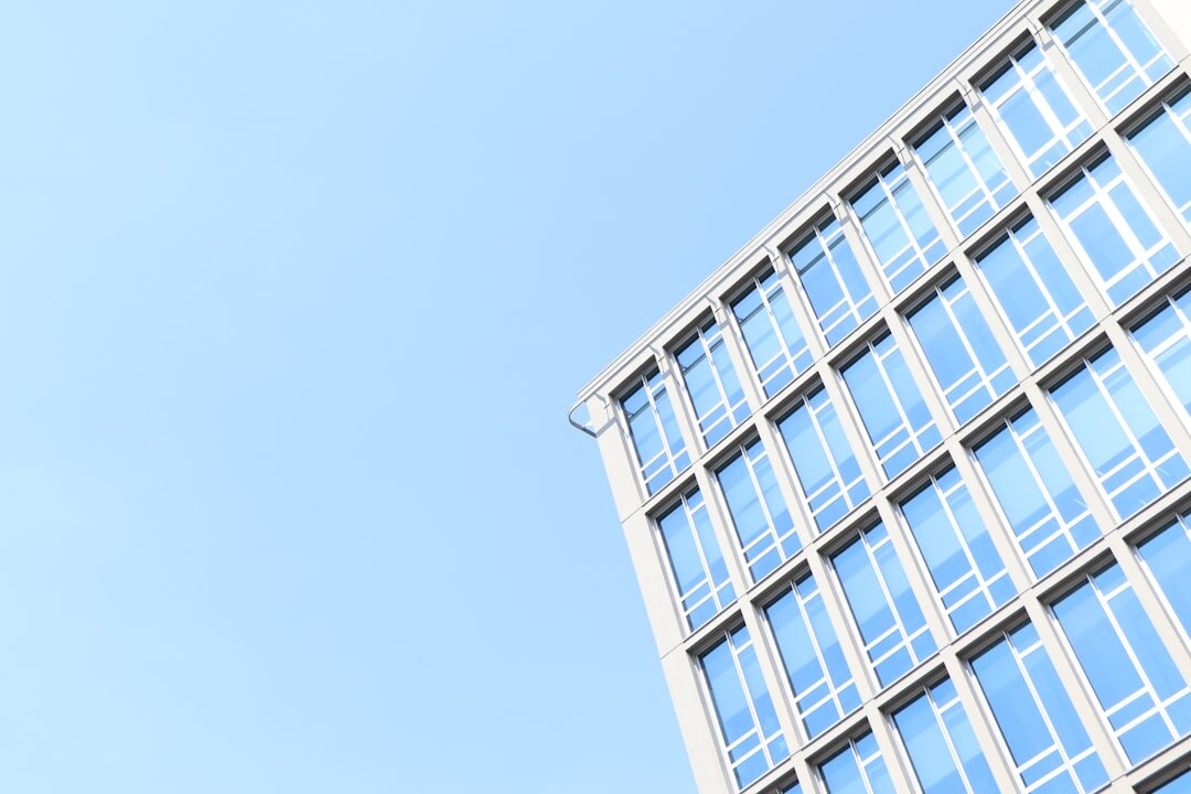 Modern office building exterior in Brussels